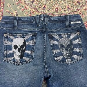 Vintage J & Company Pocket Skull Jeans size 28